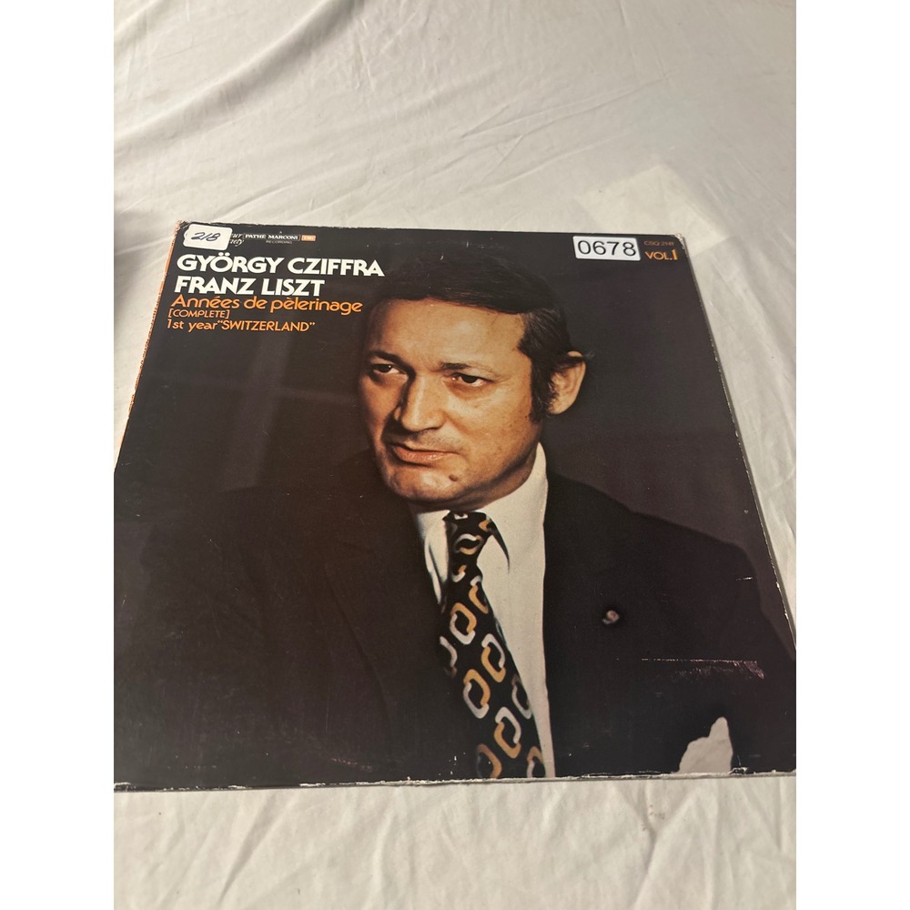 Gyorgy Cziffra Franz Liszt Switzerland LP 12" Black Vintage Classical CSQ2141